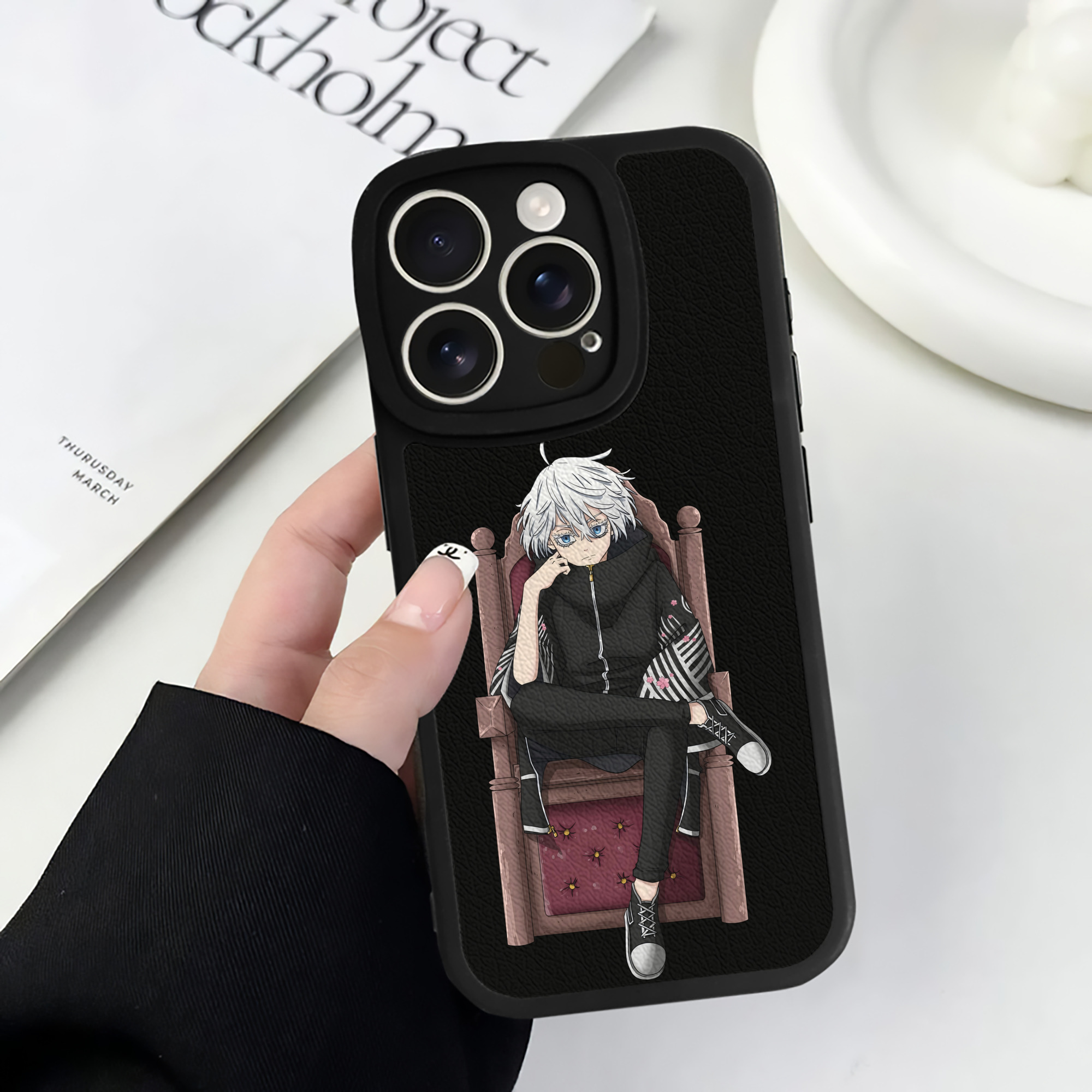 （画像用） 東京リベンジャーズ Tokyo Revengers 【iPhone 16シリーズ対応】シリコンスマホケース（レザー調） 材質：シリコン